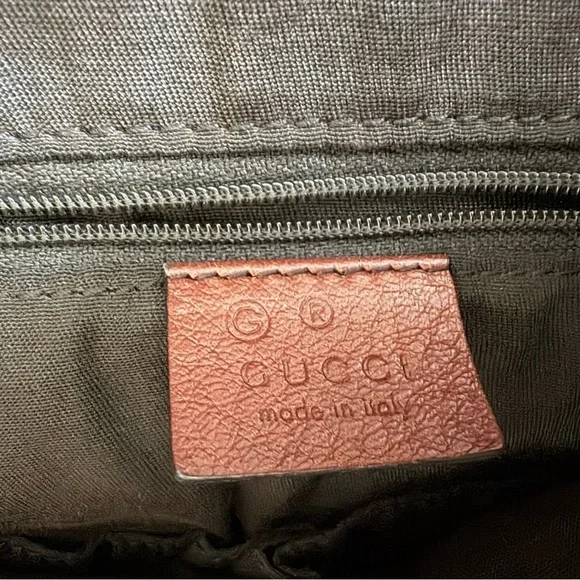 Authentic Gucci Guccissima GG Burgundy Wine Red Tote Bamboo Leather Bag ♥️ - Picture 4 of 11